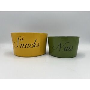 Vintage MCM 2 Piece Nesting Snack‎ Bowl Set